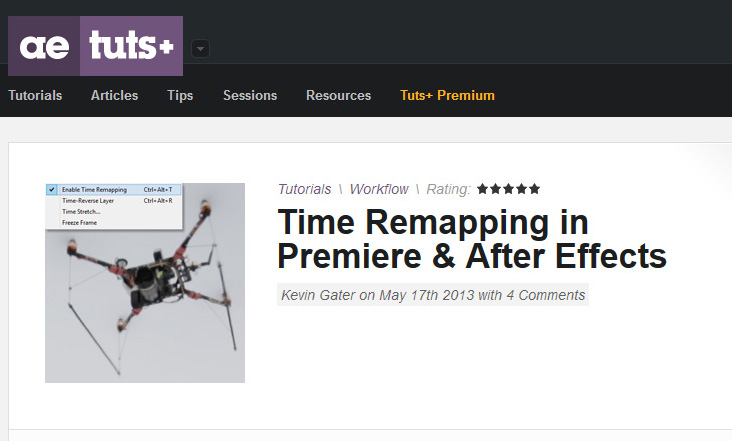 AEtuts Time Remapping Tutorial